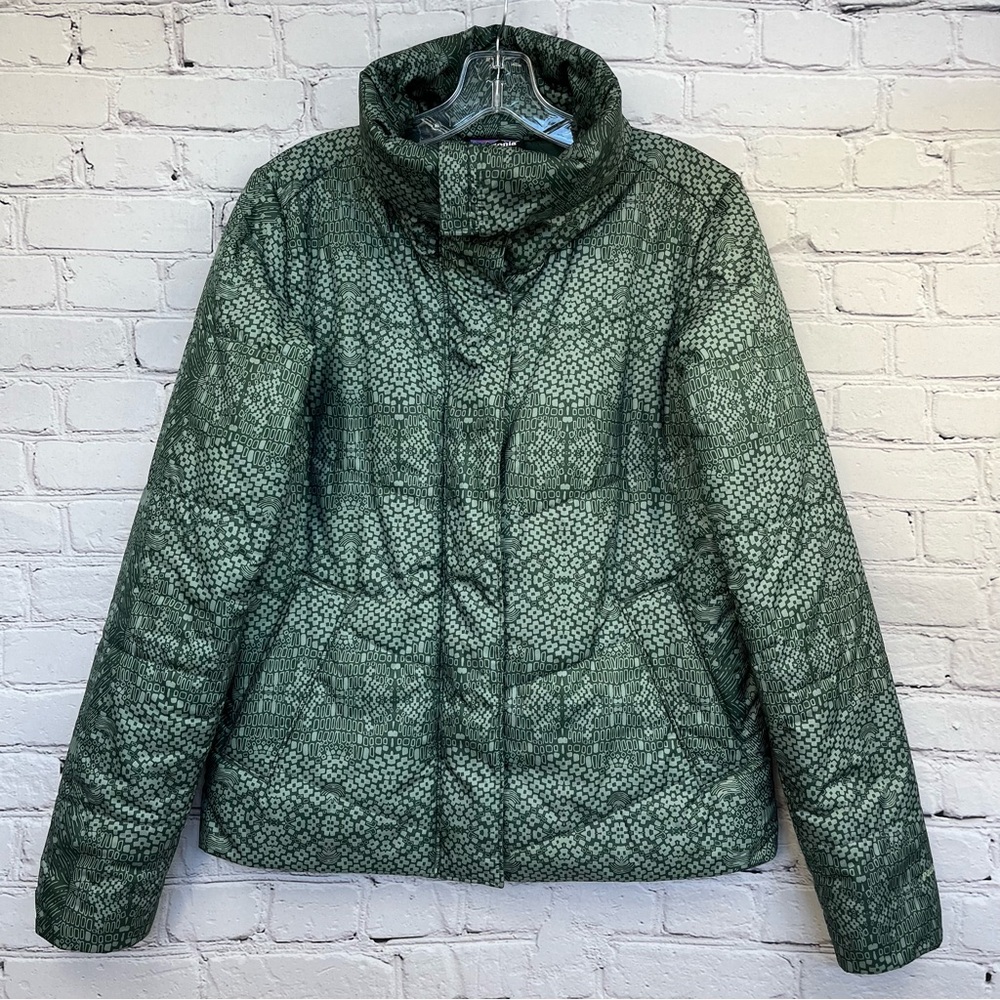 Patagonia Geoharmony Insulated Puffer Jacket Verdigris Green Sz M - Picture 7 of 15
